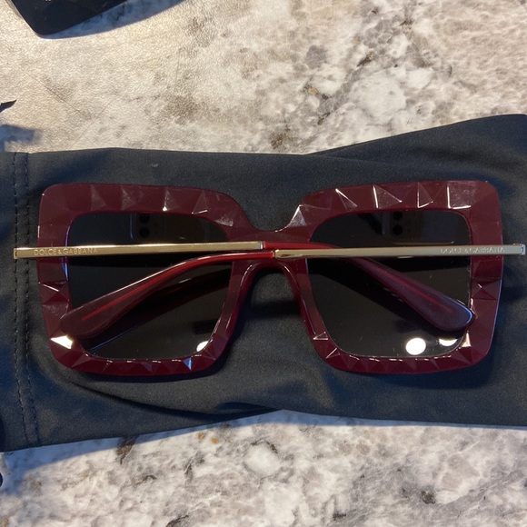 Dolce and Gabanna - like new sunglasses. Two pairs available. Black and Red - Picture 5 of 8